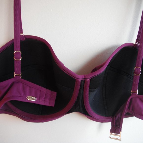 Sunset Separates Bikini Top 36C Underwire Purple - Picture 5 of 6